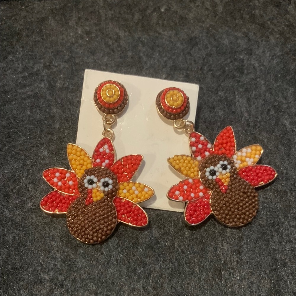 Fall Beaded Earrings
